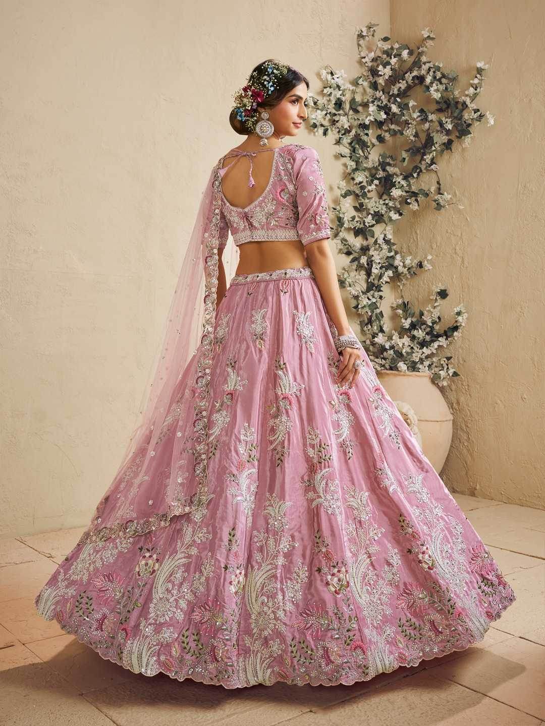 Satin Silk Lehenga - MYLUXURY LANE ENTERPRISE